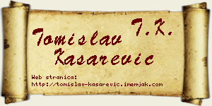 Tomislav Kašarević vizit kartica